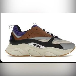 Dior sneaker M-B22, violet , cream , coffee brown, size 42. ( like new)